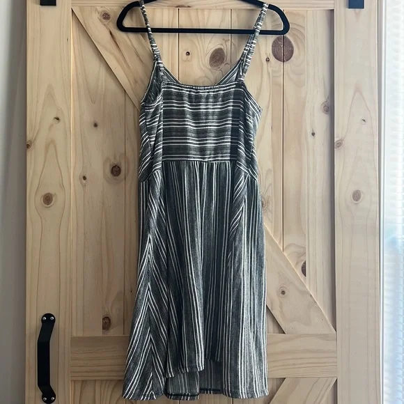 Universal Thread Black & White Striped Tank Dress XL - Picture 4 of 6